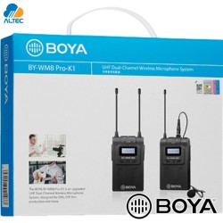 Boya BY-WM8 PRO-K1 - microfono de solapa inalambrico digital UHF de doble canal
