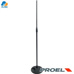 Proel OST110BK - pedestal para microfono recto base redonda