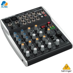 Behringer XENYX 1002SFX - mezclador de 10 entradas, 2 preamplificadores de micrófono, ecualizador e interfaz de audio