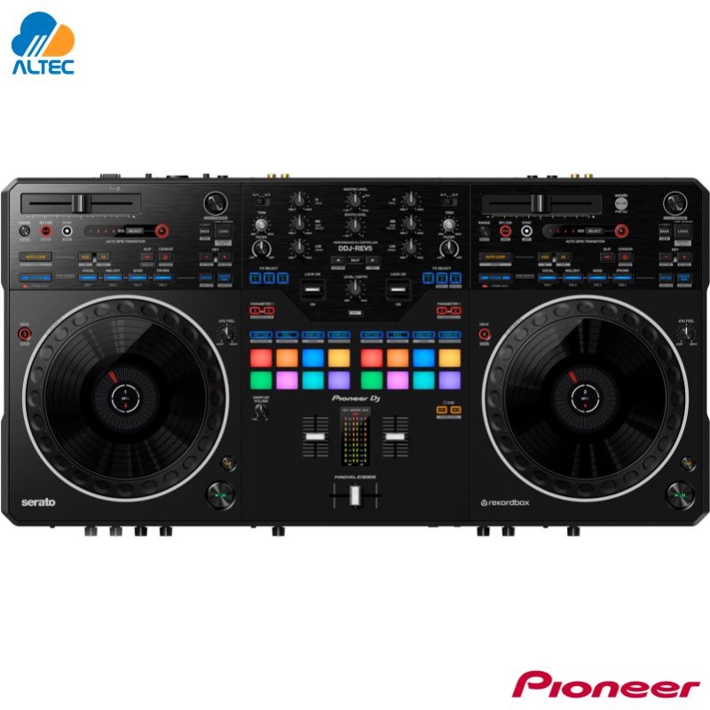 Pioneer DDJ-REV5 - controlador DJ profesional de 2 canales de estilo scratch (negro)