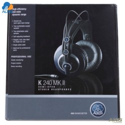AKG K240 MKII Audífonos Semiabiertos con Cables y Almohadillas Extra