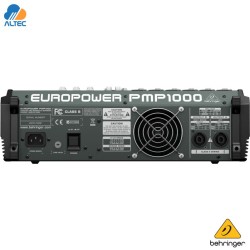 Behringer PMP1000 - mezcladora amplificada 500w, 12 canales, efectos