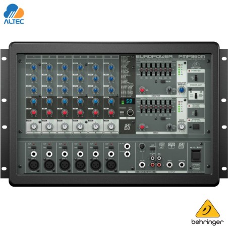 Behringer PMP960M - mezcladora amplificada 900w, 6 canales, efectos