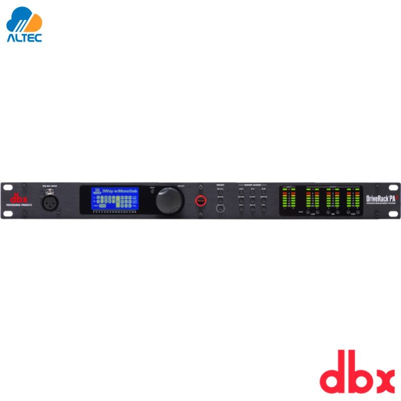 DBX DRIVERACK PA2 - sistema completo de gestión de parlantes