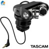 Tascam TM-2X - micrófono condensador estéreo para cámaras dslr con soporte de zapata