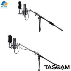 Tascam TM-AM1, soporte de micrófono boom con contrapeso para mayor estabilidad