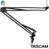 Tascam TM-AM2, soporte de micrófono con brazo articulado para estudio de escritorio