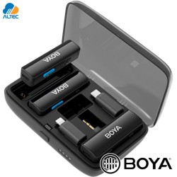 Boya BOYALINK - sistema dual de micrófono inalámbrico para cámaras y smartphones