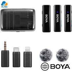 Boya BOYALINK - sistema dual de micrófono inalámbrico para cámaras y smartphones