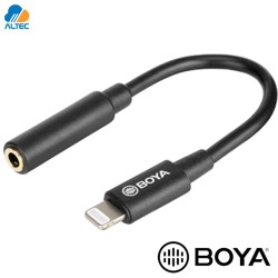 Boya BY-K3 - adaptador de audio trrs (hembra) a lightning (macho) de 3,5mm