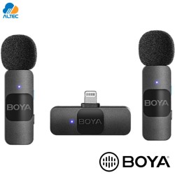 Boya BY-V2 - sistema de doble micrófono inalámbrico ultracompacto de 2,4 GHz