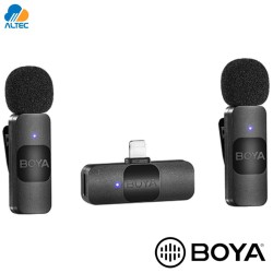 Boya BY-V2 - sistema de doble micrófono inalámbrico ultracompacto de 2,4 GHz