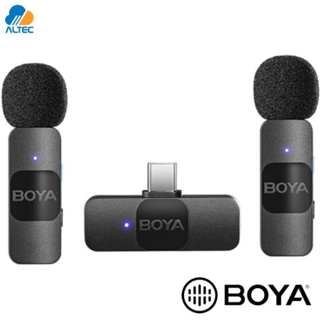 Boya BY-V20 - sistema de doble micrófono inalámbrico ultracompacto de 2,4 GHz