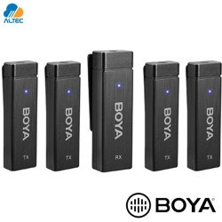 Boya BY-W4 - sistema de 4 micrófonos inalámbrico ultracompacto de 2,4 GHz