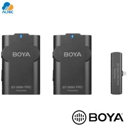 Boya BY-WM4 PRO-K4 - micrófono digital inalámbrico doble para dispositivos con conector lightning