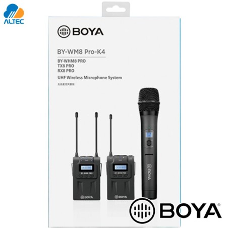 Boya BY-WM8 PRO-K4 - sistema de micrófono inalámbrico UHF de doble canal