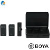 Boya BY-XM6-K6 - sistema de micrófono inalámbrico de doble canal de 2,4 GHz
