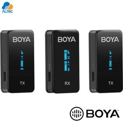 Boya BY-XM6-S2 - sistema de 2 micrófonos inalámbricos ultracompactos de 2,4 GHz