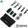 Boya BY-XM6-S2 MINI - sistema de 2 micrófonos inalámbricos ultracompactos de 2,4 GHz