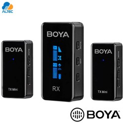 Boya BY-XM6-S2 MINI - sistema de 2 micrófonos inalámbricos ultracompactos de 2,4 GHz