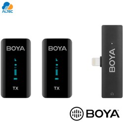Boya BY-XM6-S4 - sistema de 2 micrófonos inalámbricos ultracompactos de 2,4 GHz