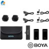 Boya BY-XM6-S6 - sistema de 2 micrófonos inalámbricos ultracompactos de 2,4 GHz