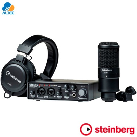 Steinberg UR22C Recording Pack – Studio completo USB-C