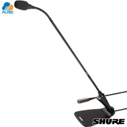 Shure CVG18DS-B/C - micrófono de tipo flexo de 45,7 cm con base de sobremesa y previo en línea