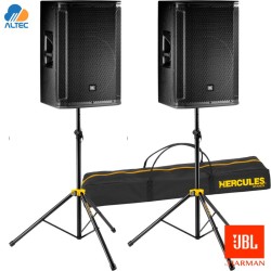 Combo Par JBL SRX815P y trípodes