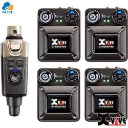 Xvive U4R4 - sistema inalámbrico de monitoreo para in-ear 1 transmisor 4 receptores