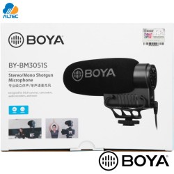 Boya BY-BM3051S - micrófono de escopeta estéreo y mono para cámaras de video