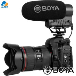 Boya BY-BM3051S - micrófono de escopeta estéreo y mono para cámaras de video