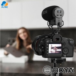 Boya BY-BM3051S - micrófono de escopeta estéreo y mono para cámaras de video